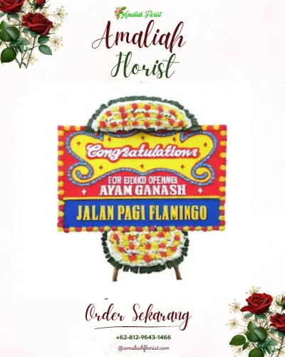 Bunga Papan Congratulation di Universitas Kristen Palangka Raya